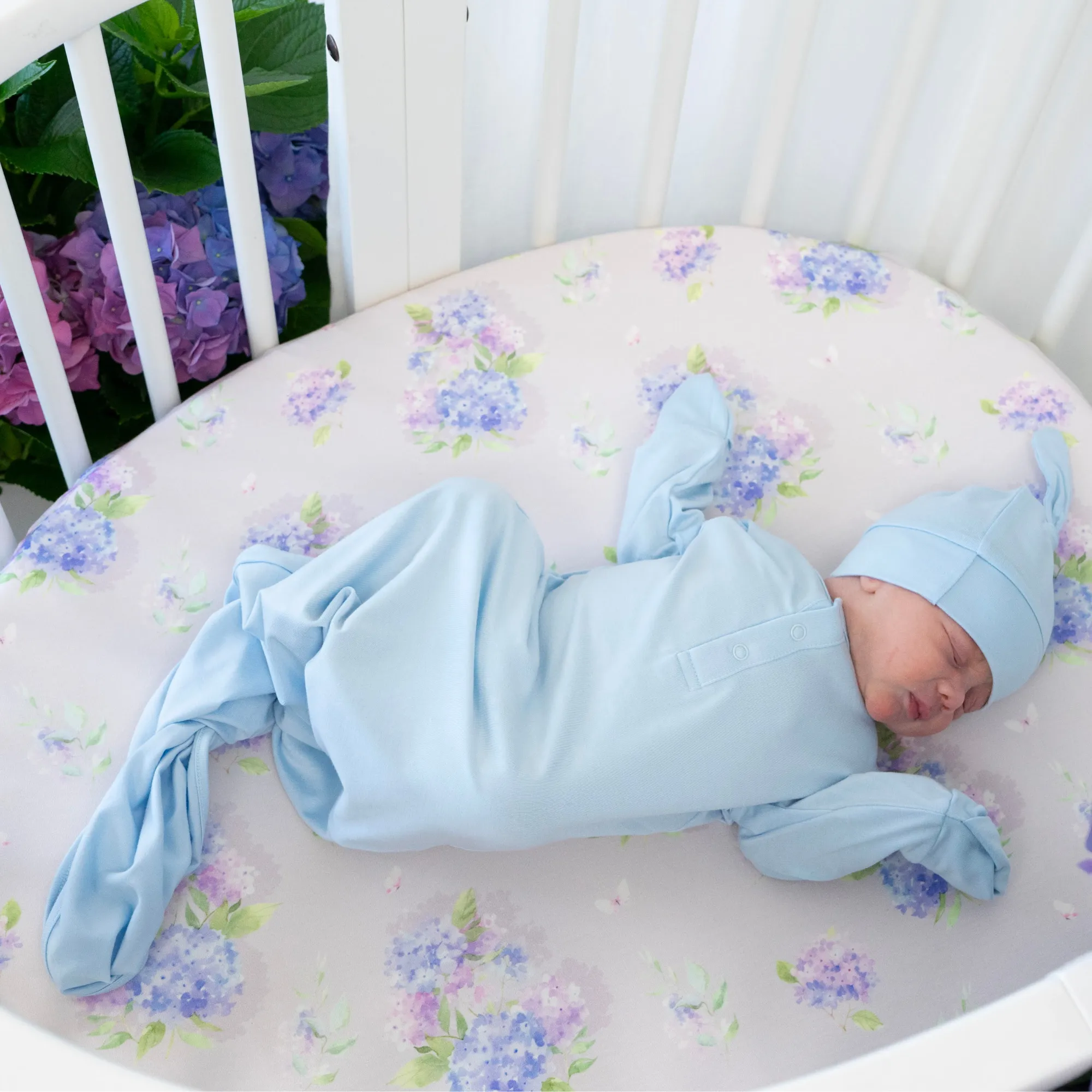 Sleep Gown - Hydrangea Blue