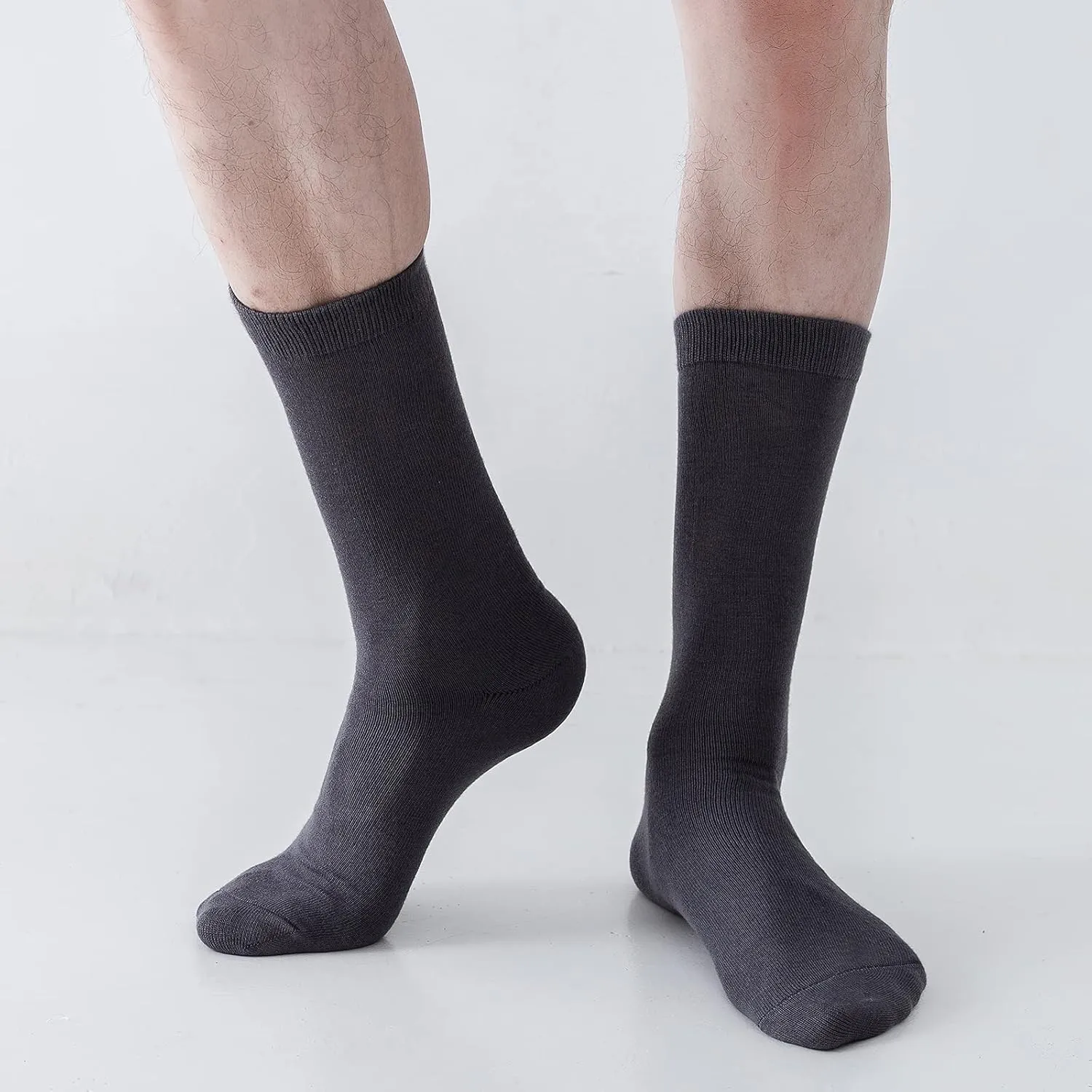 Sock Amazing Unisex Bamboo Rayon Socks Super Soft Black Crew Socks 8 Pack
