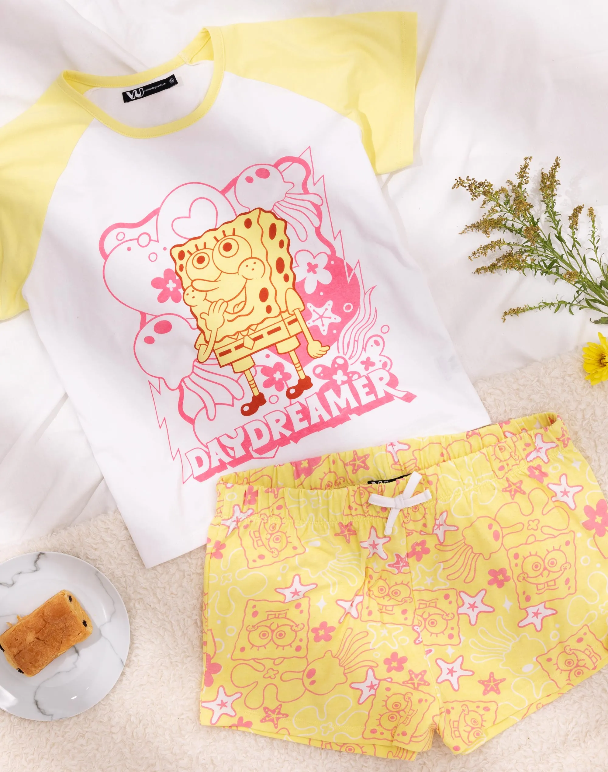 SpongeBob SquarePants Womens T-Shirt Shorts Pyjamas