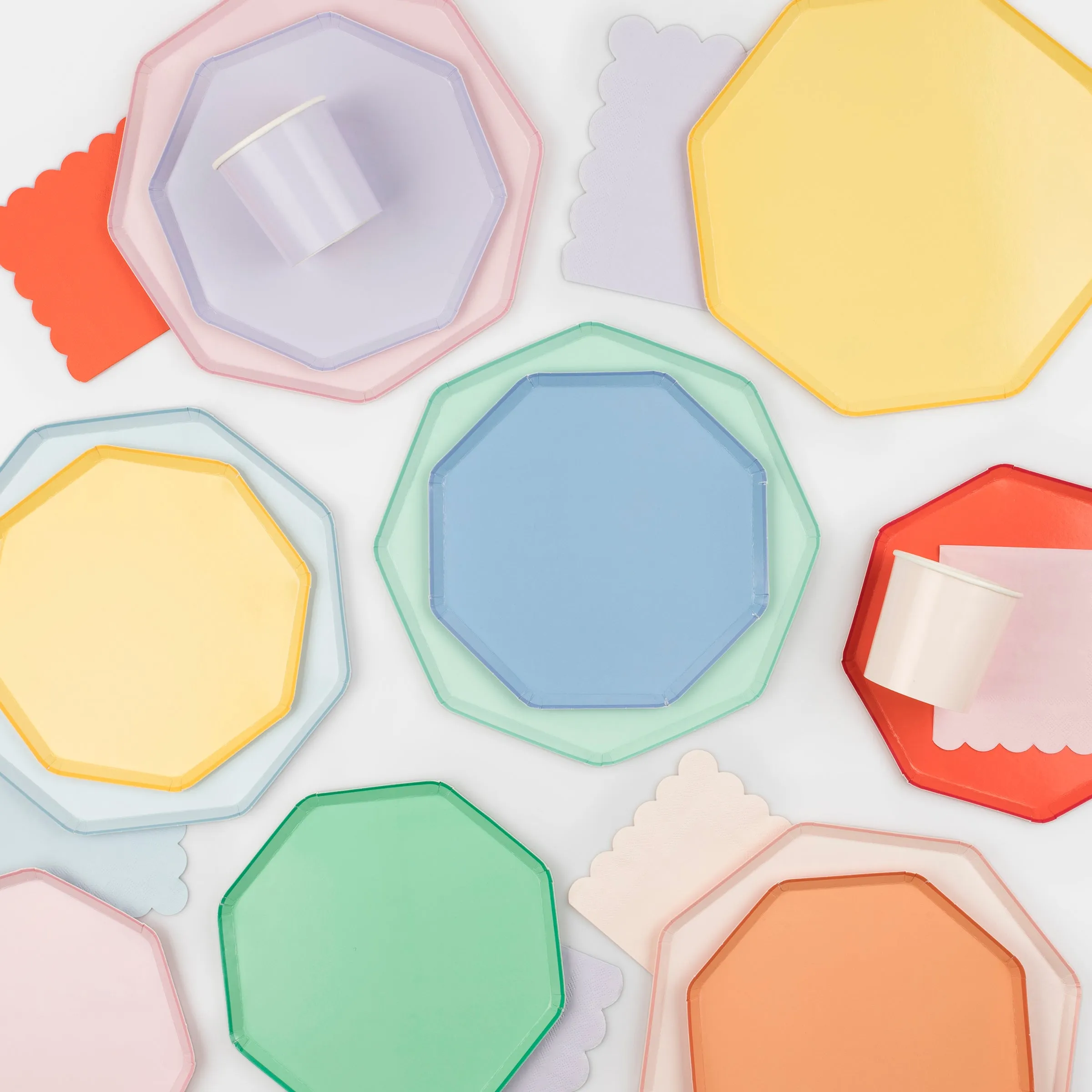 Summer Sky Blue Side Plates (x 8)