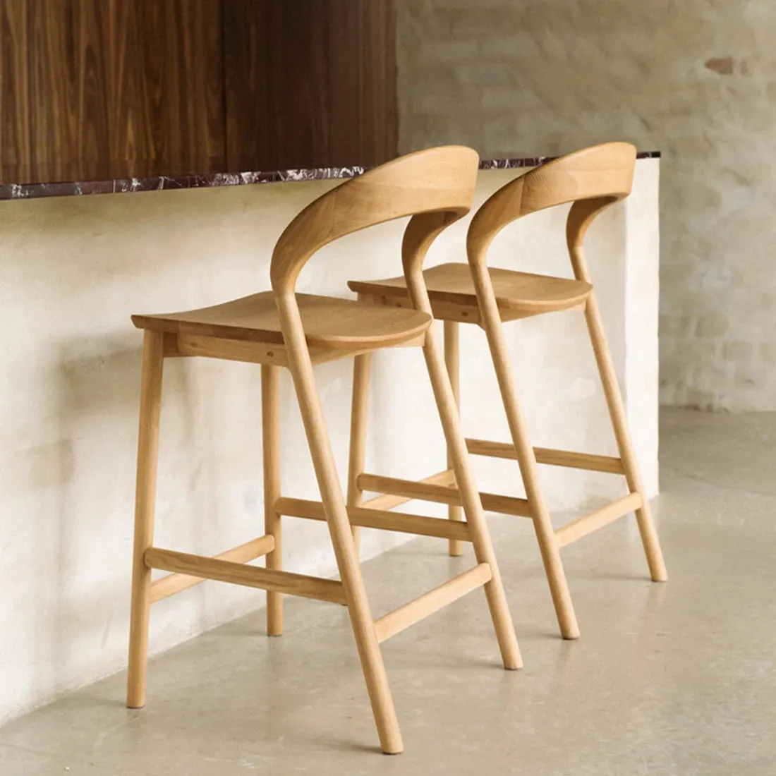 Tempo Bar Stool - Oak