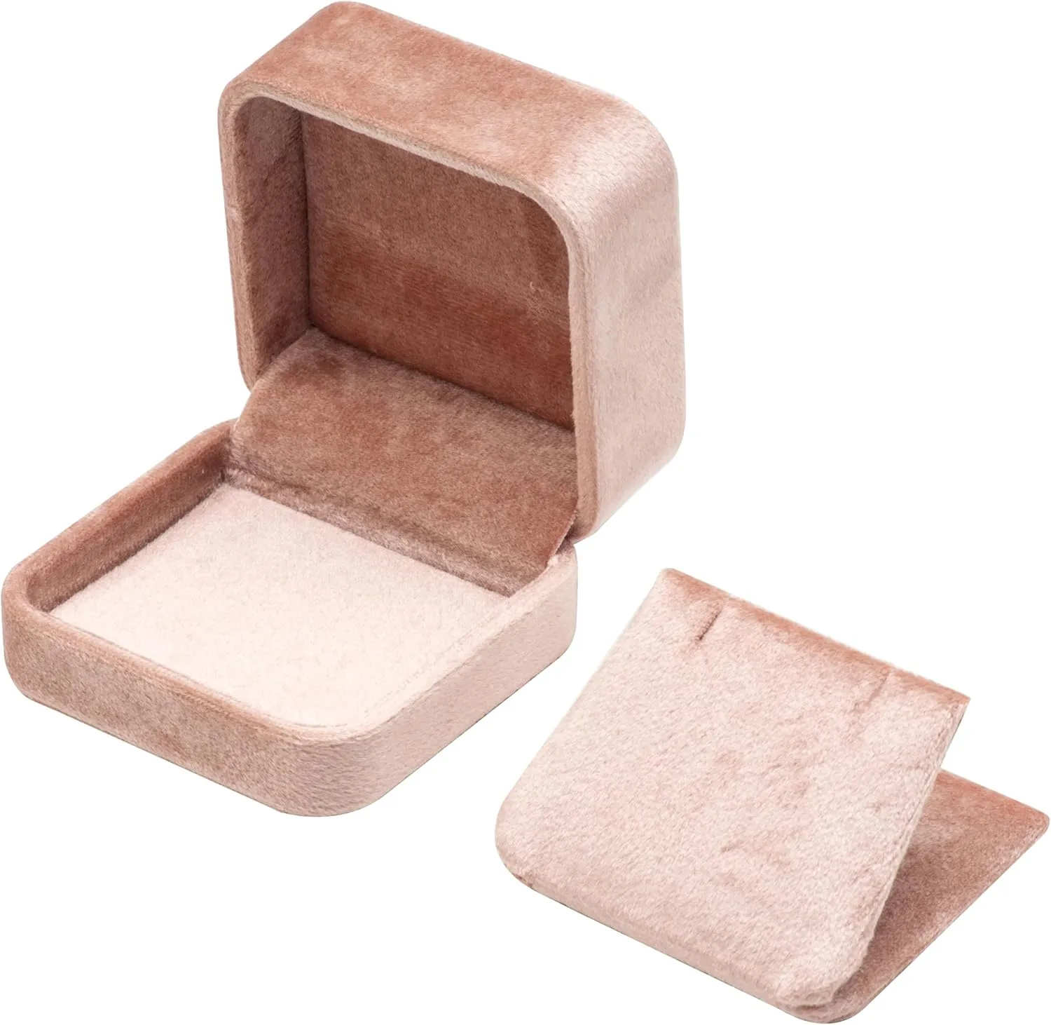 Velvet Earring Gift Boxes Jewelry Box (Blush Peach)