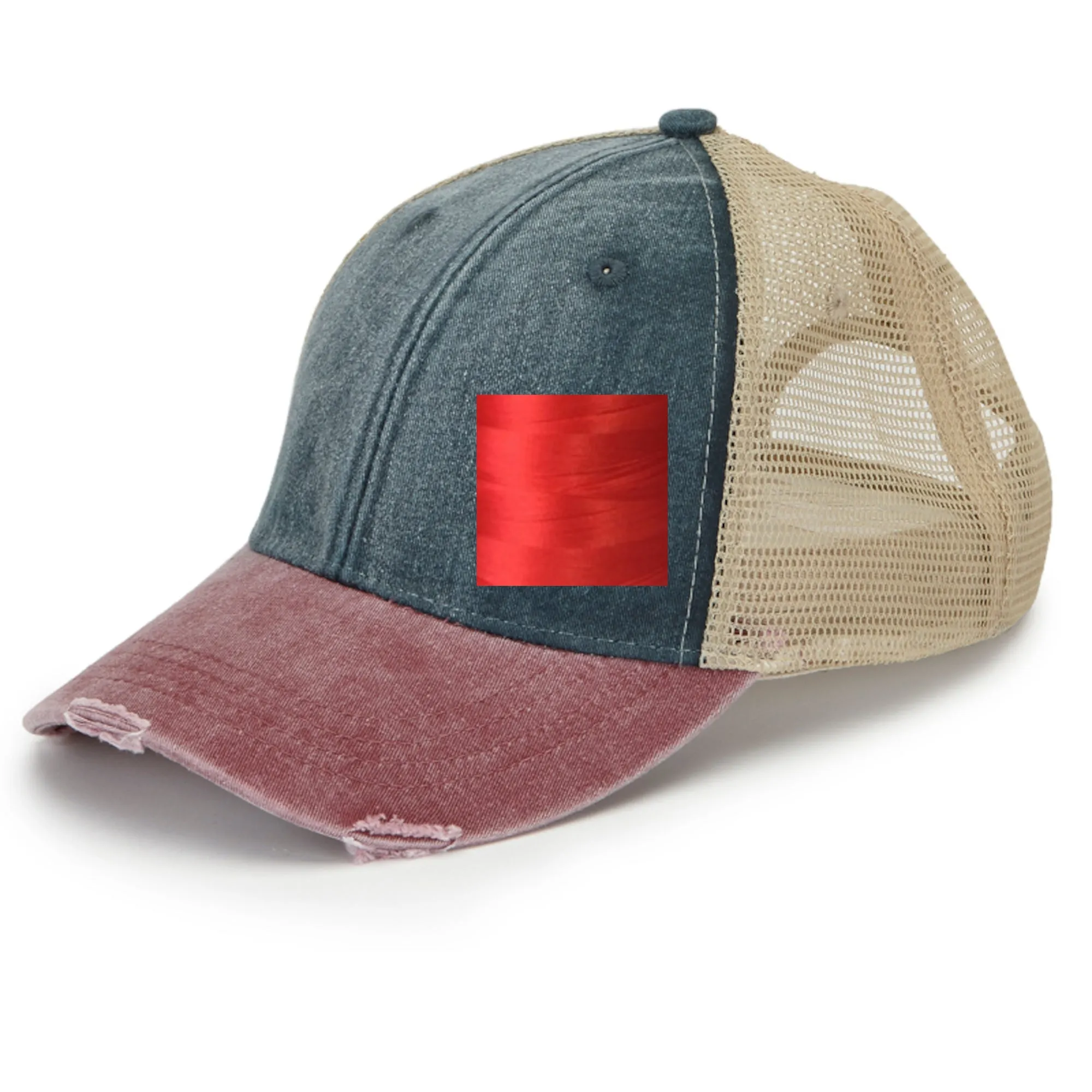 West Virginia | Distressed Snapback Trucker | state cap | many color choices