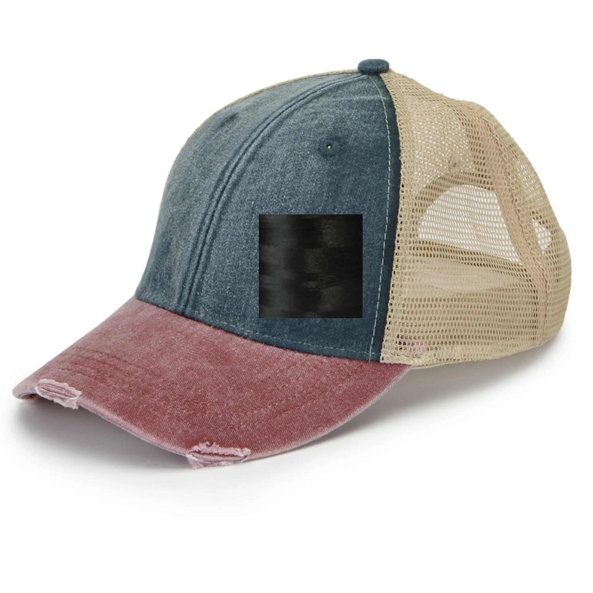 West Virginia | Distressed Snapback Trucker | state cap | many color choices