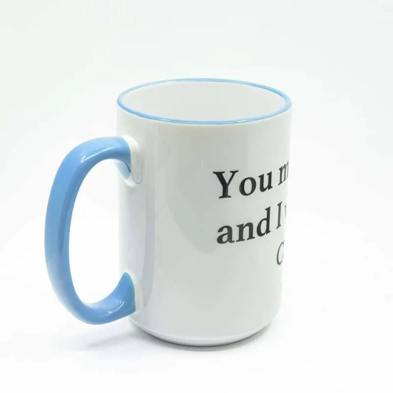 You may all go to Hell, and I will enjoy my coffee - Davy Crockett Coffee Mug, Large Print